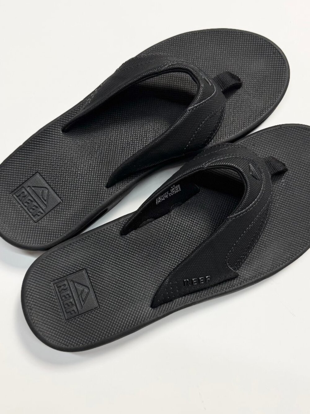 REEF Fanning Men's Flip Flops in Black Size 11 - Like New